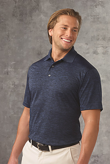Dakota Striated Heather Polo