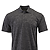 Dakota Striated Heather Polo Black Hthr