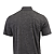 Dakota Striated Heather Polo Black Hthr Back