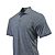 Dakota Striated Heather Polo Steel Gray Hthr Side