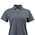 Lady Dakota Striated Polo Steel Gray Hthr