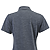 Lady Dakota Striated Polo Steel Gray Hthr Back