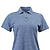 Lady Dakota Striated Polo Peri Blue Hthr Front